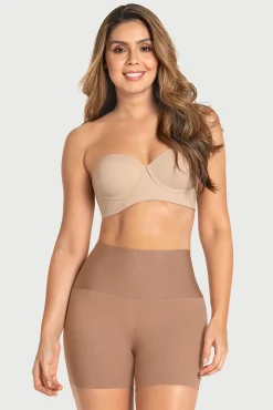 Mujer Leonisa Ropa Interior>Short de control moderado aspecto invisible con fajón antideslizante