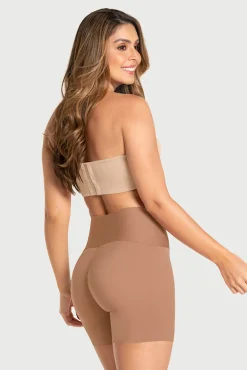 Mujer Leonisa Ropa Interior>Short de control moderado aspecto invisible con fajón antideslizante