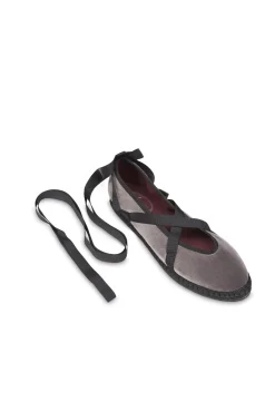 Mujer Flabelus Bailarinas|Planos>Slippers de terciopelo