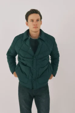 Hombre Cortefiel Chaquetas>Sobrecamisa acolchada