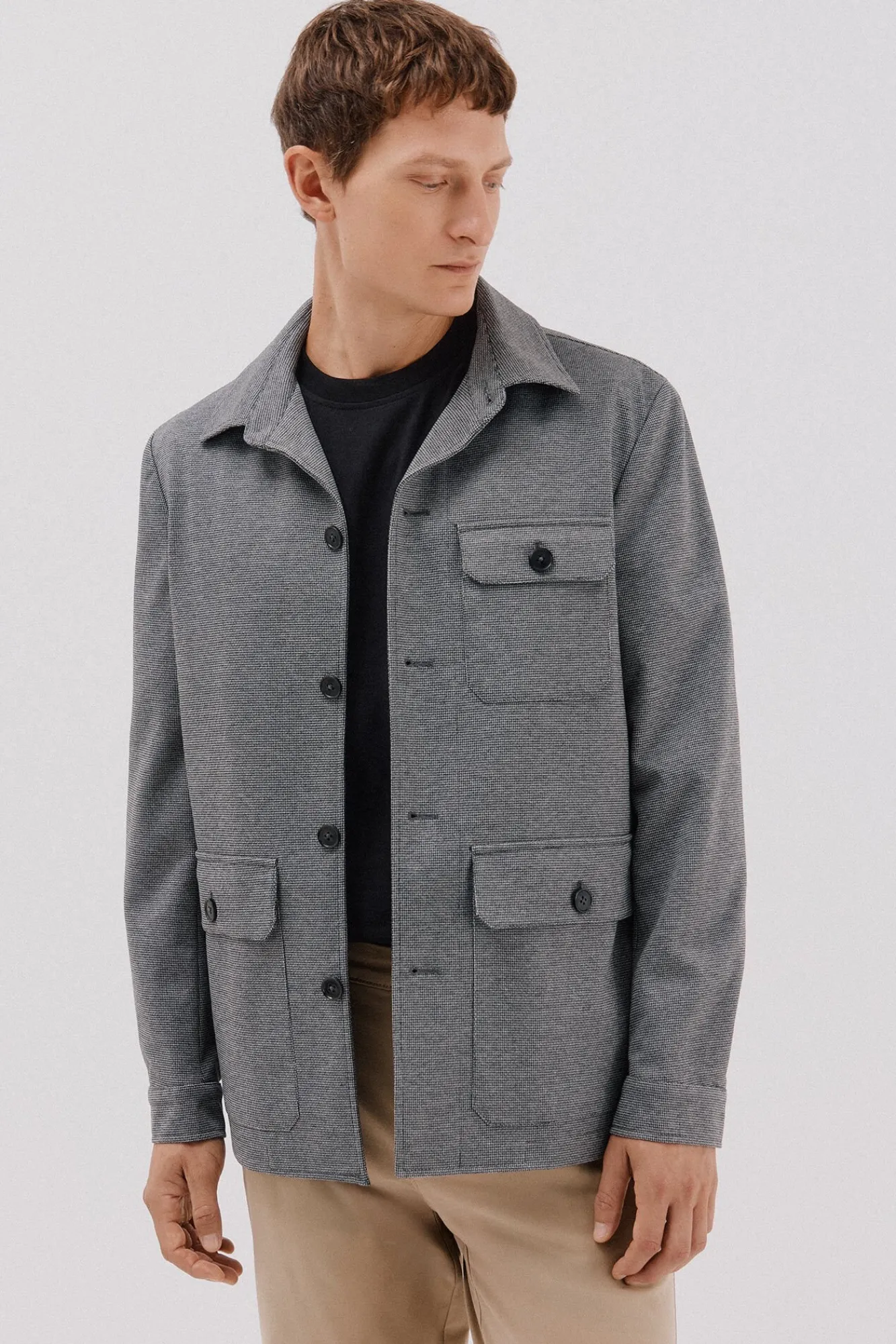 Hombre Cortefiel Americanas|Americanas>Sobrecamisa de punto