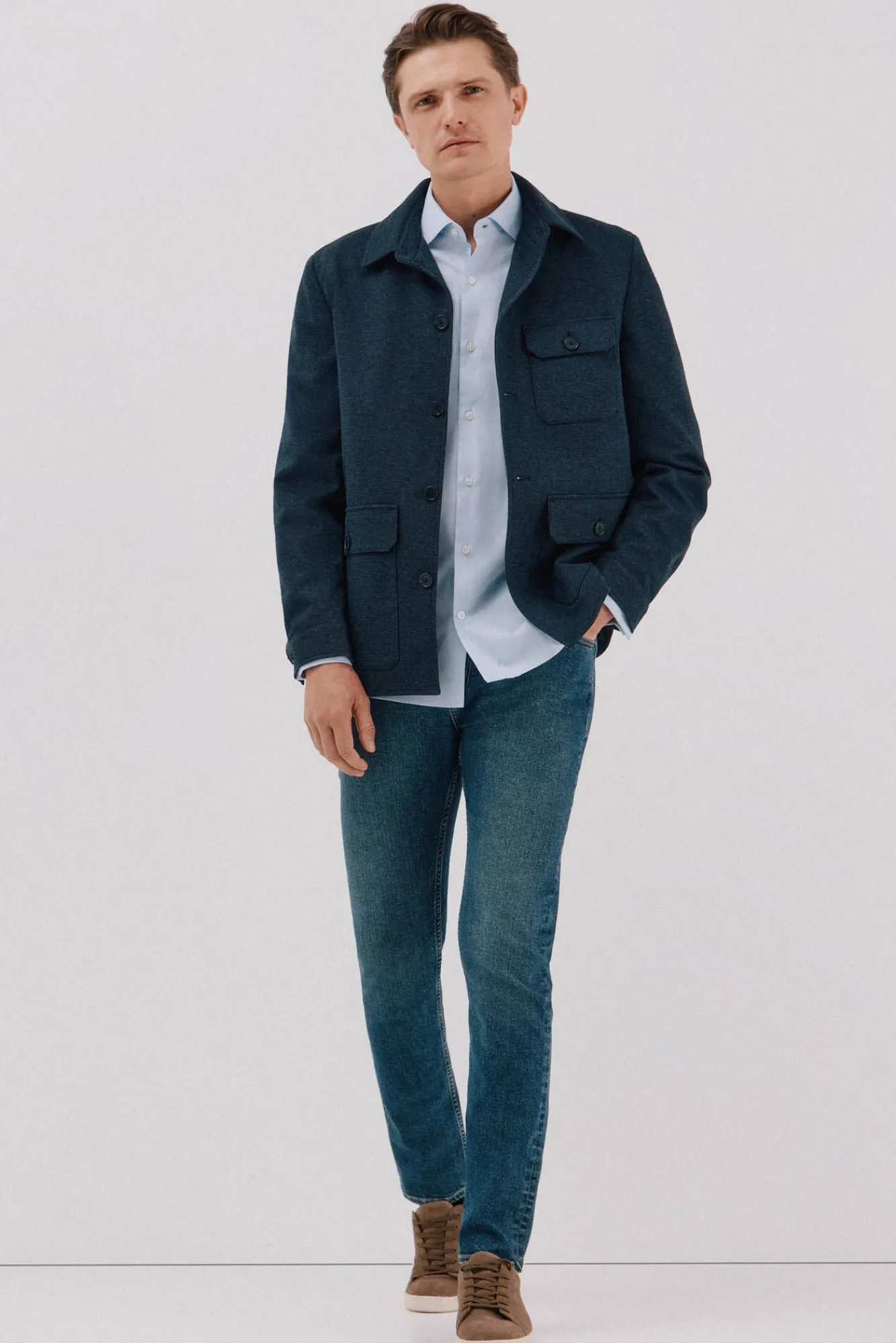 Hombre Cortefiel Americanas|Americanas>Sobrecamisa de punto