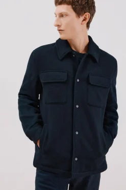 Hombre Cortefiel Camisas>Sobrecamisa lana