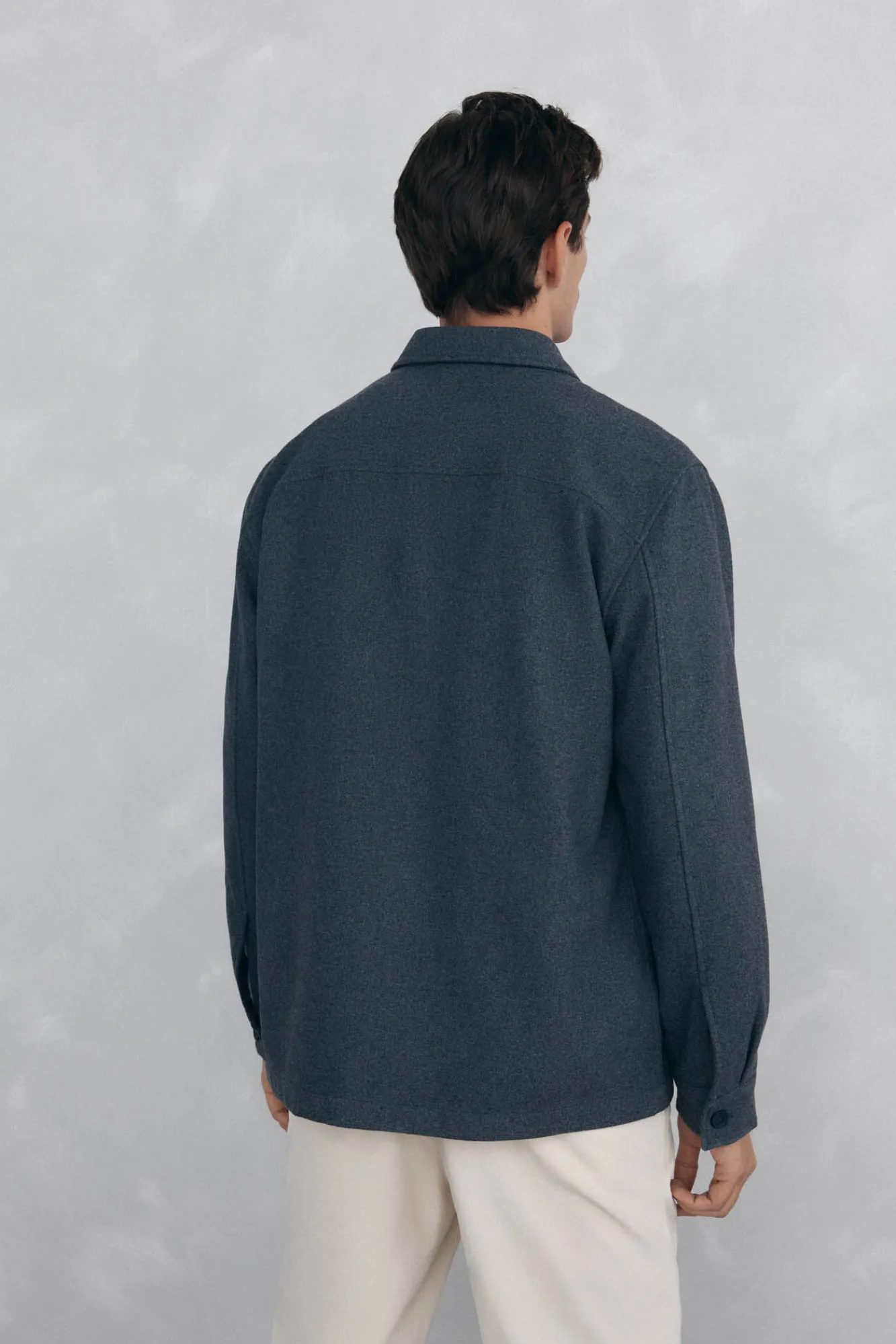 Hombre Pedro del Hierro Camisas>Sobrecamisa lana lisa