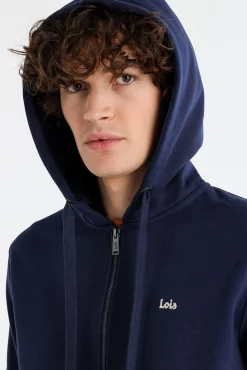Hombre Lois Sudaderas>Sudadera Capucha