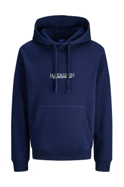 Hombre Jack & Jones PLUS Sudaderas>Sudadera con capucha logo frontal