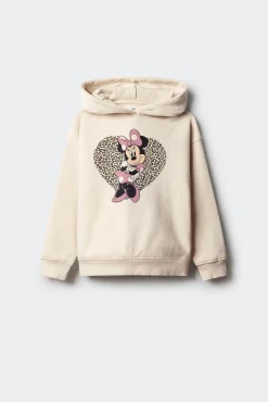 Niños Springfield Kids Camisetas|Sudaderas>Sudadera con cpaucha Minnie leopardo niña