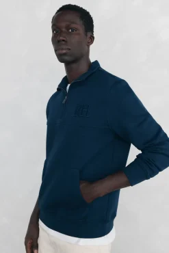 Hombre Pedro del Hierro Sudaderas>Sudadera cuello cremallera tejido técnico