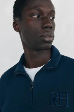 Hombre Pedro del Hierro Sudaderas>Sudadera cuello cremallera tejido técnico