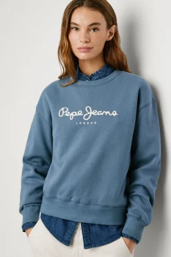 Mujer Pepe Jeans Sudaderas>Sudadera Cuello Redondo Con Logo