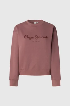 Mujer Pepe Jeans Sudaderas>Sudadera Cuello Redondo Con Logo