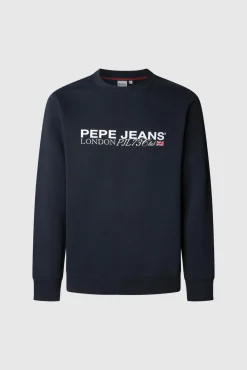 Hombre Pepe Jeans Sudaderas>Sudadera Cuello Redondo Con Logo