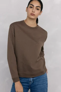 Mujer Pedro del Hierro Sudaderas>Sudadera detalle beads