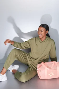 Mujer Dash and Stars Deporte|Sudaderas>Sudadera drapeado kaki