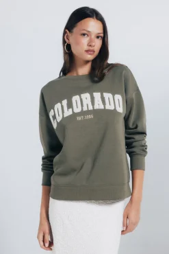 Mujer Springfield Sudaderas>Sudadera gráfica ciudad