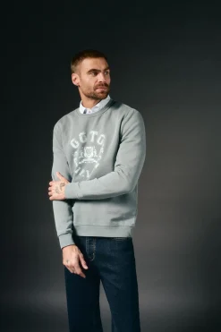 Hombre OOTO Sudaderas>Sudadera gráfica cuello caja