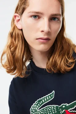 Hombre Lacoste Sudaderas>Sudadera en felpa de algodón de corte clásico