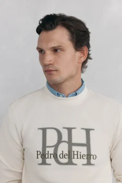 Hombre Pedro del Hierro Sudaderas>Sudadera logo cuello caja