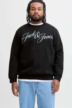 Hombre Jack & Jones PLUS Sudaderas>Sudadera logo frontal