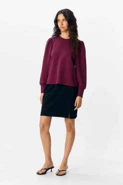 Mujer Object Sudaderas>Sudadera manga abullonada