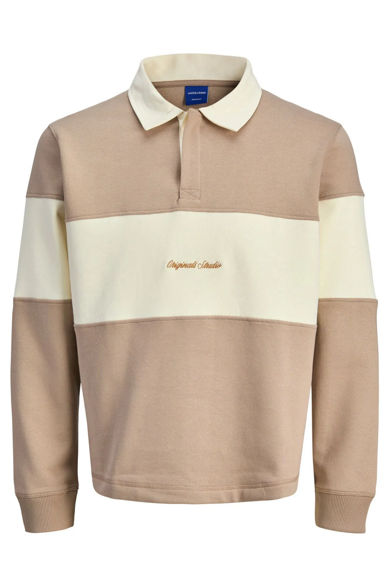 Hombre Jack & Jones Sudaderas>Sudadera tipo polo franja