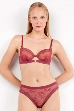 Mujer Gisela Ropa Interior>Sujetador capacidad en tejido de encaje