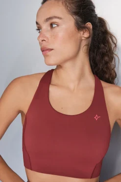 Mujer Dash and Stars Ropa Interior|Deporte>Sujetador deportivo 4D Stretch granate