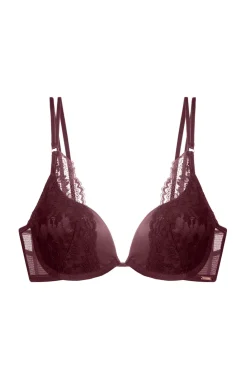 Mujer Dorina Ropa Interior>Sujetador Lyra de satén con relleno y escote profundo