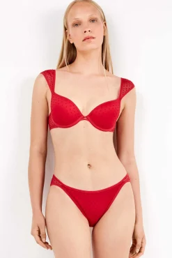 Mujer Gisela Ropa Interior>Sujetador push up en tul plumetti
