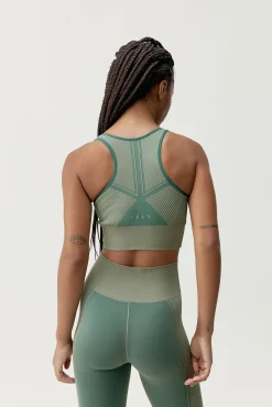 Mujer Born Living Yoga Deporte|Camisetas>Sujetador top deportivo Buddha verde