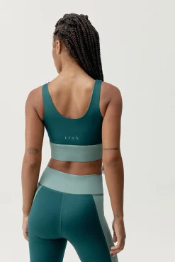 Mujer Born Living Yoga Deporte>Sujetador top deportivo Maiko verde