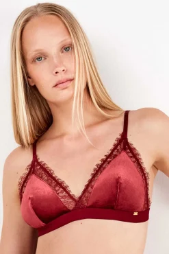 Mujer Gisela Ropa Interior>Sujetador triangular en terciopelo