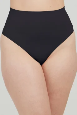 Mujer Spanx Ropa Interior>Tanga moldeador de talle alto nylon reciclado