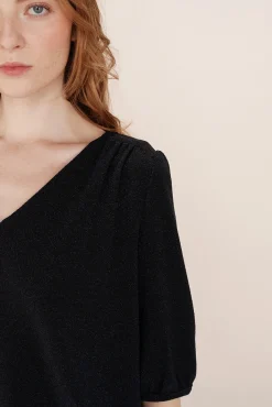 Mujer Grace & Mila Camisetas>Top ancho lúrex