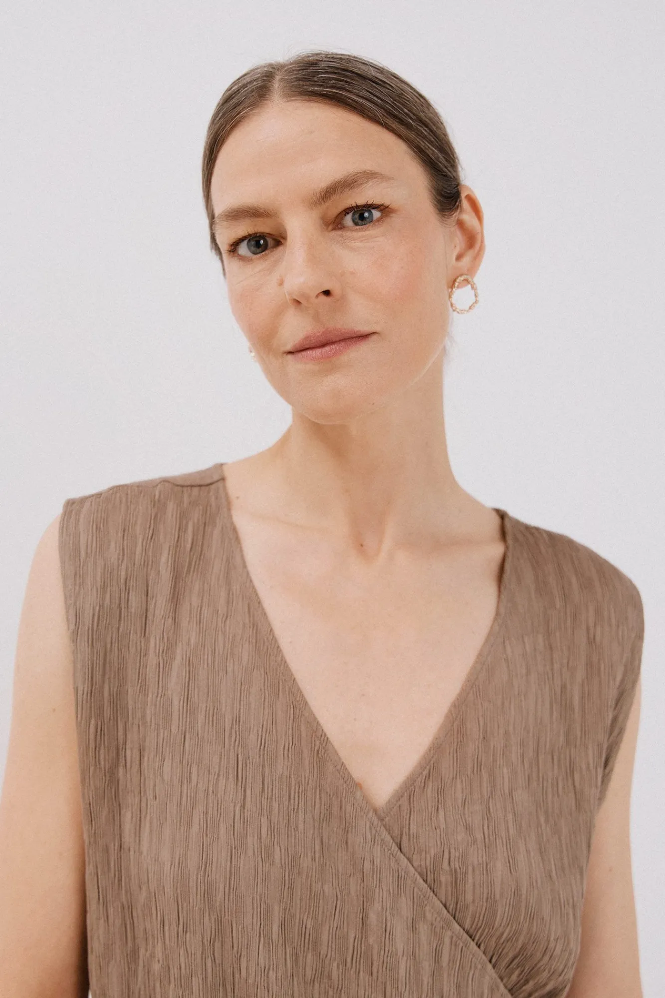 Mujer Cortefiel Camisetas>Top asimétrico textura