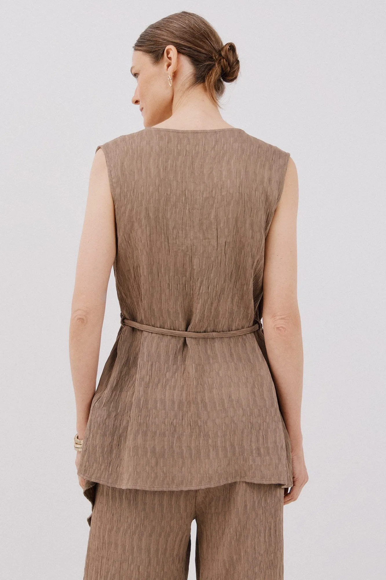 Mujer Cortefiel Camisetas>Top asimétrico textura