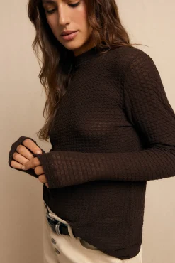 Mujer Slowlove Camisetas|Blusas>Top básico estructura