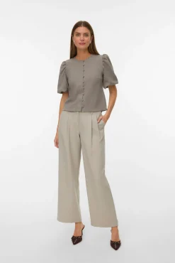 Mujer Vero Moda Camisetas>Top de manga abullonada