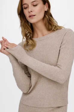 Mujer Vila Camisetas>Top de punto canalé