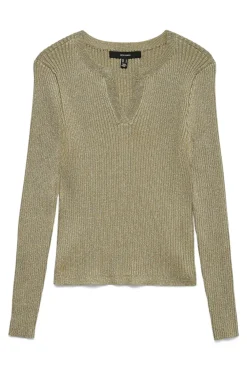 Mujer Vero Moda Camisetas>Top de punto detalles lúrex