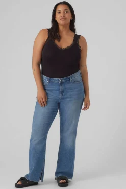 Mujer Vero Moda Curve Camisetas>Top encaje Curve