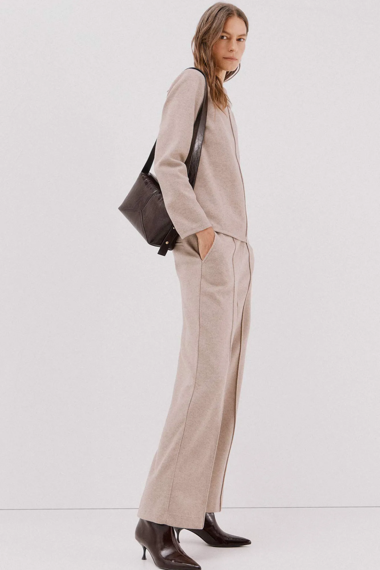 Mujer Cortefiel Camisetas>Top escote chimenea