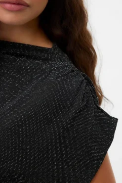 Mujer Vero Moda Camisetas>Top escote Perkins lúrex