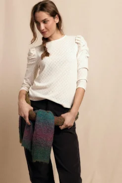 Mujer Slowlove Camisetas>Top estructura manga abullonada