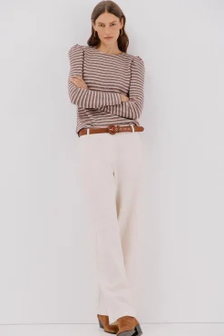 Mujer Cortefiel Camisetas>Top estructura rayas multicolor