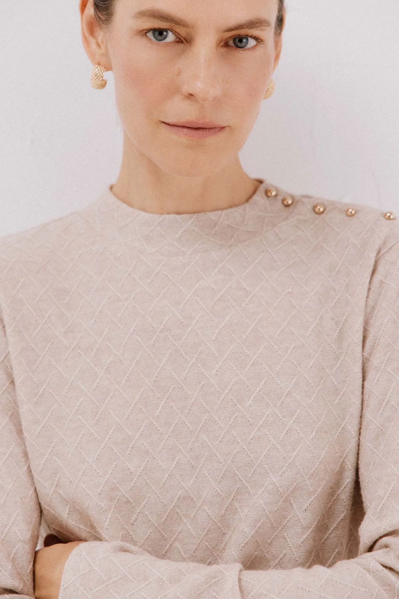 Mujer Cortefiel Camisetas>Top estructura rombos