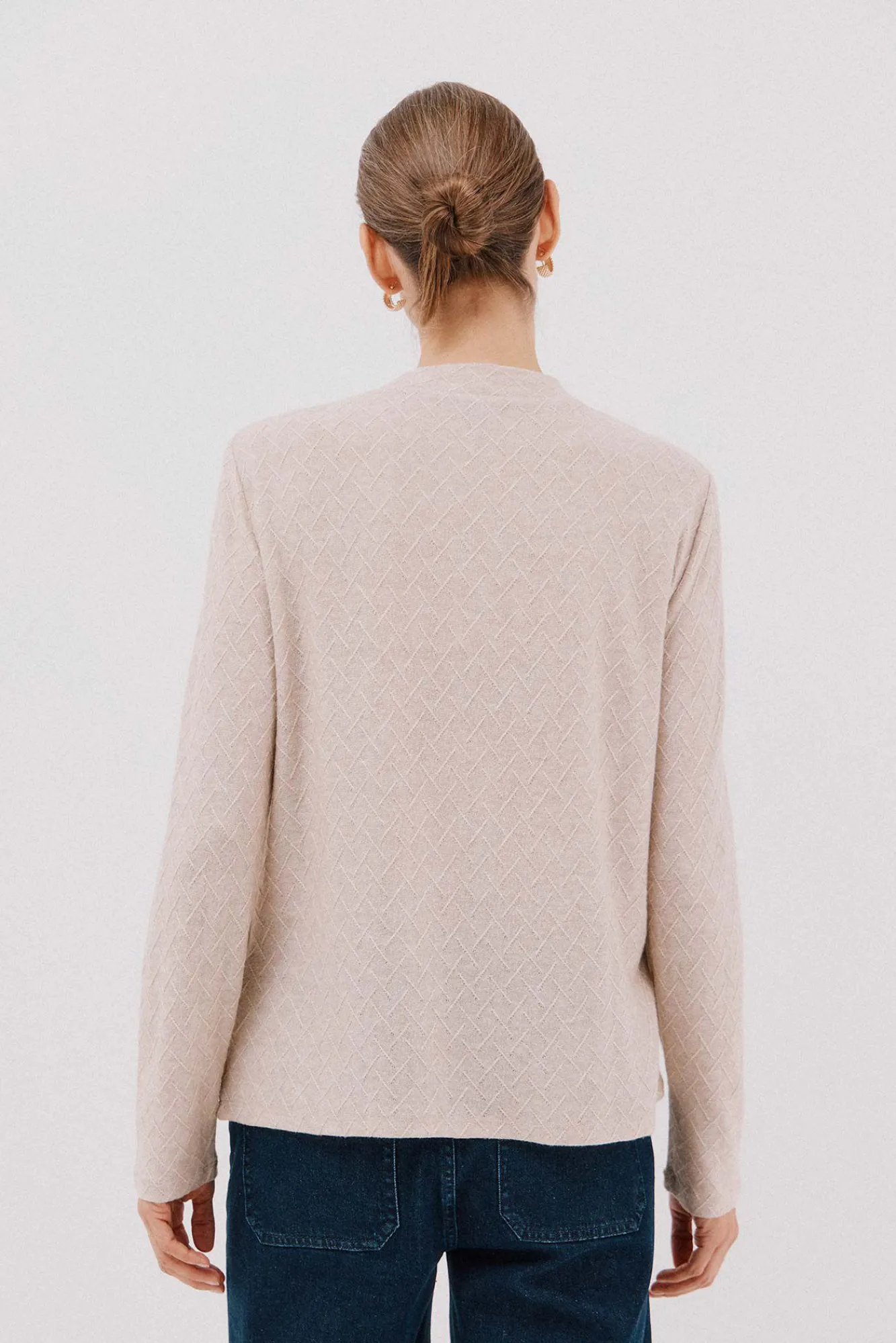 Mujer Cortefiel Camisetas>Top estructura rombos