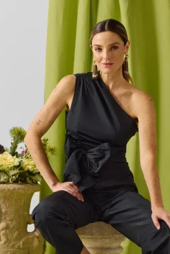 Mujer Silbon Camisetas>Top event collection tafeta lazada