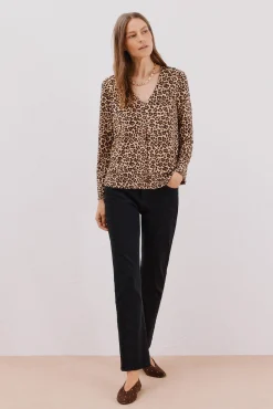 Mujer Cortefiel Camisetas>Top fluido pliegue