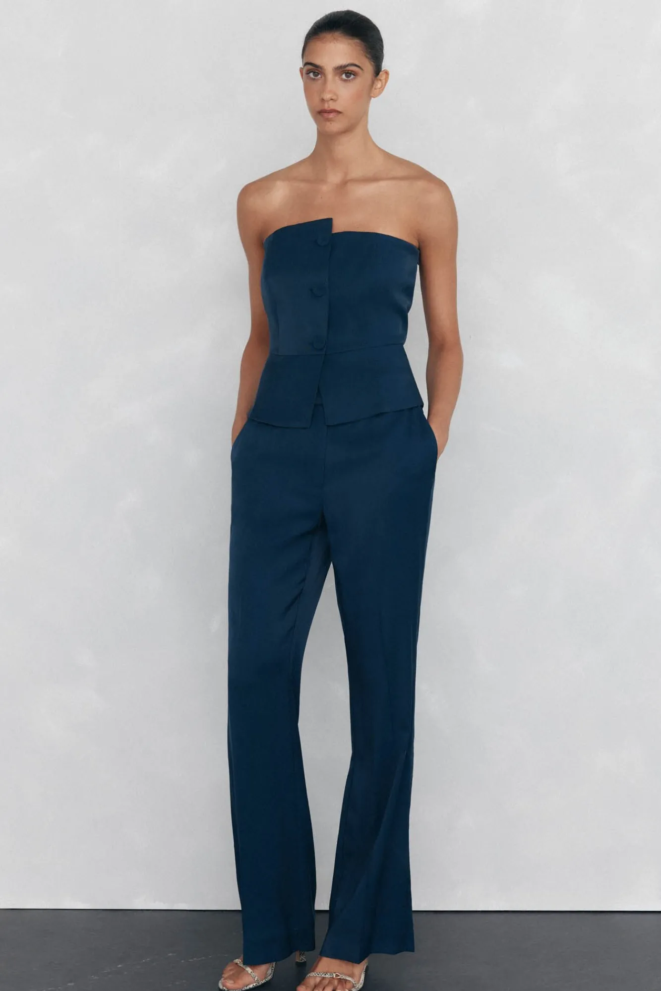 Mujer Pedro del Hierro Camisetas>Top liso palabra de honor